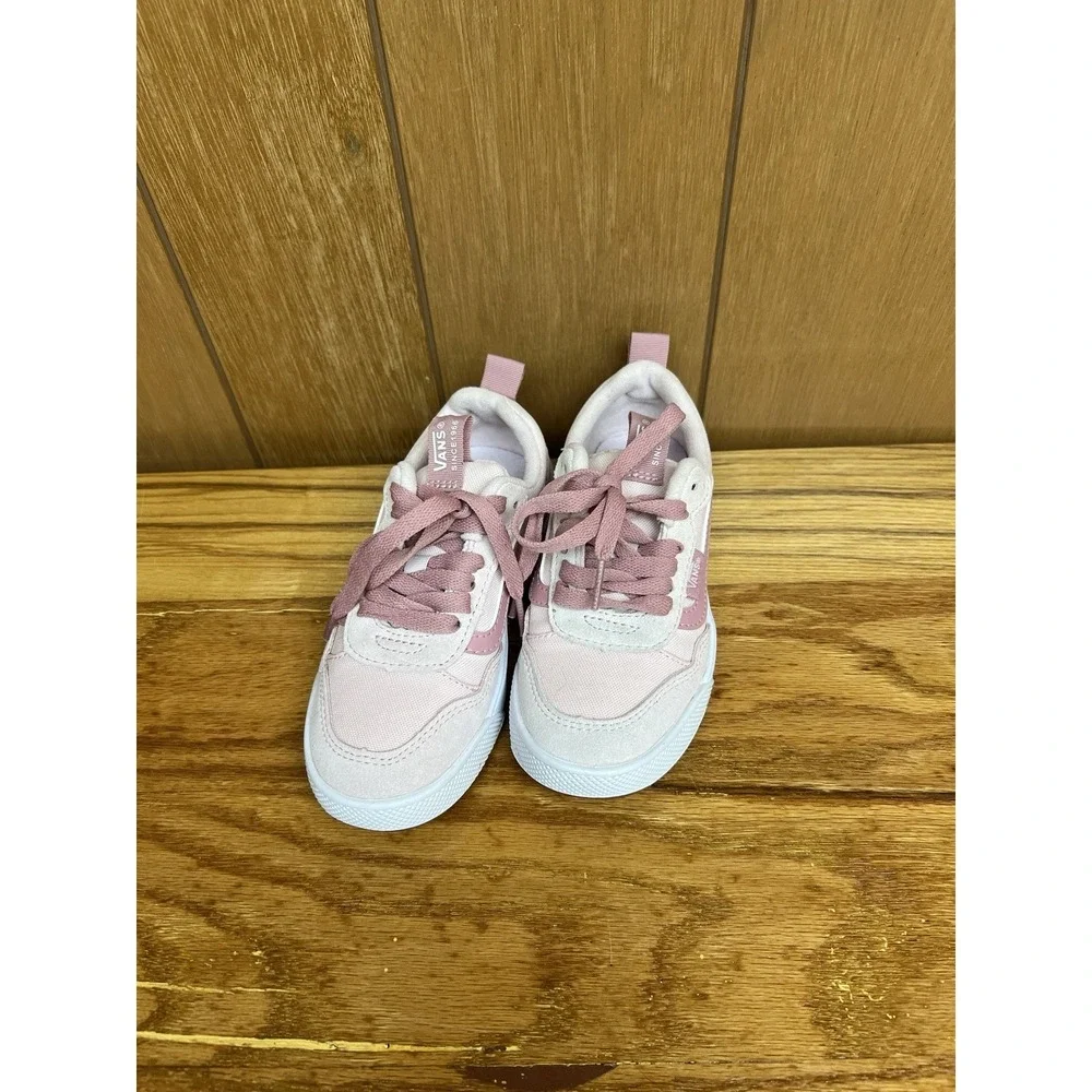 Vans Range EXP Kids Sneakers Size 13.5 Pink Lace Up Lightweight Athletic Shoes